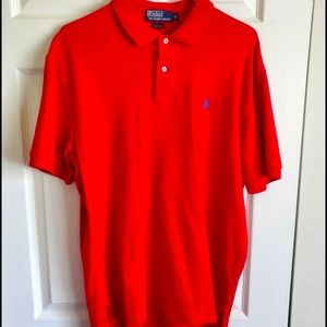 Polo Ralph Lauren Collared Shirt Red Men's Size Large